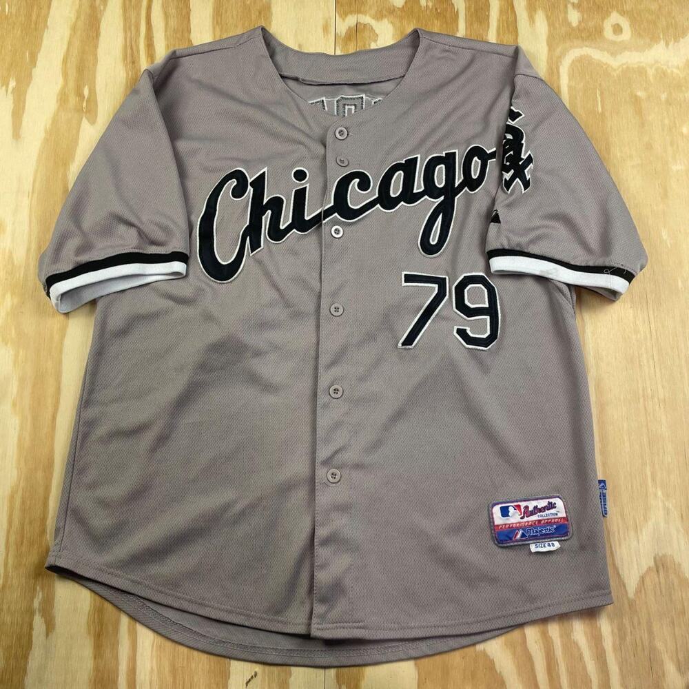 Chicago White Sox Majestic Authentic Jersey – Grey –  José Abreu – Size 48